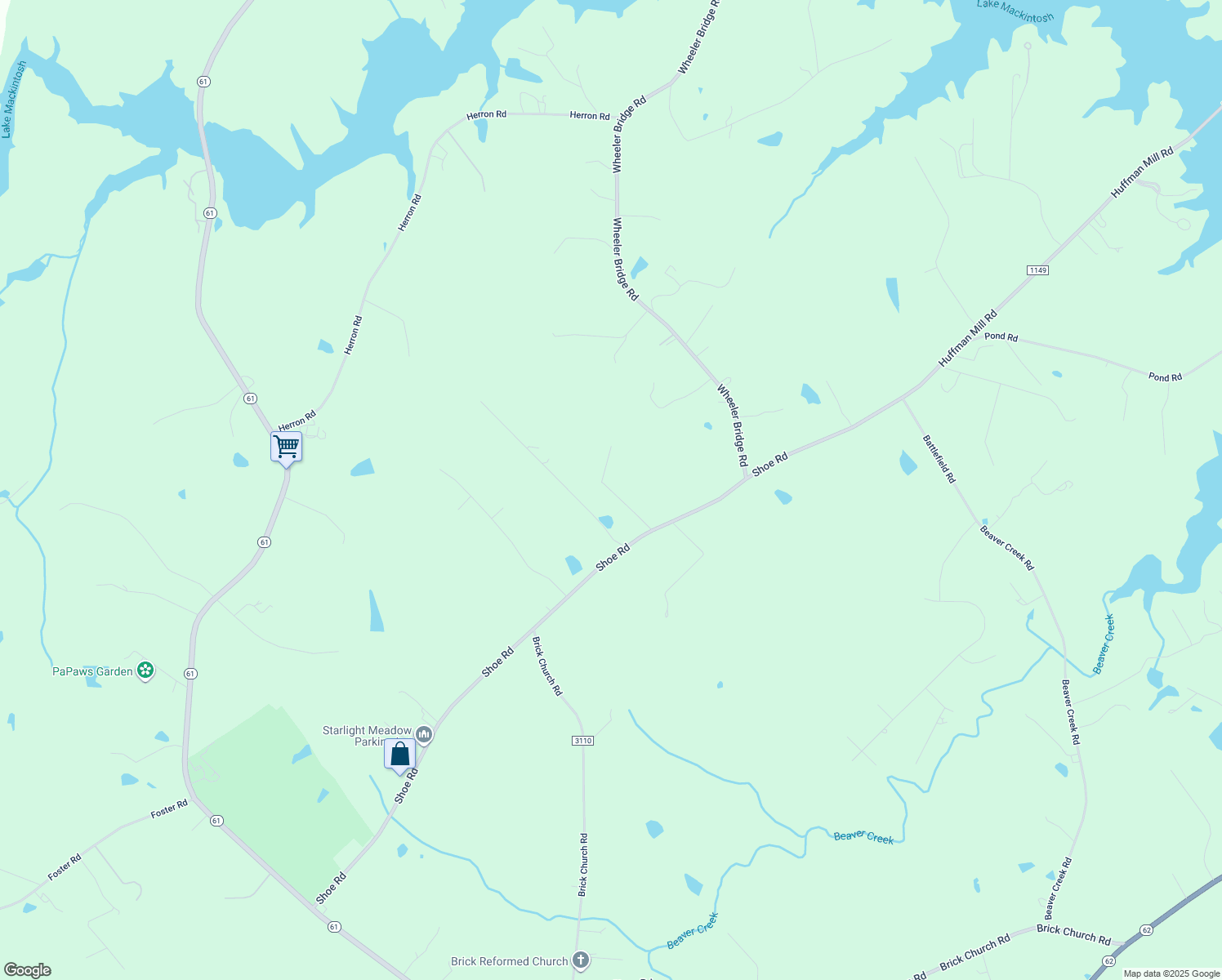map of restaurants, bars, coffee shops, grocery stores, and more near 3285 Thomas Arlendo Drive in Burlington