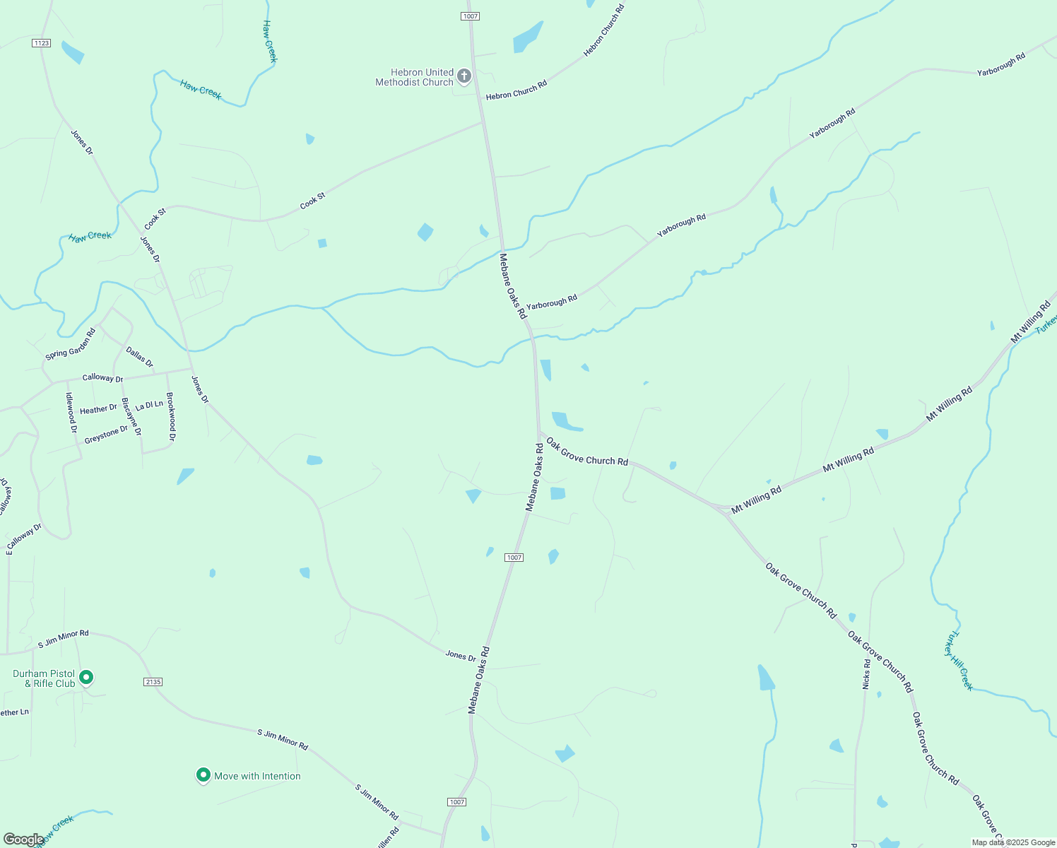 map of restaurants, bars, coffee shops, grocery stores, and more near 3039 Mebane Oaks Rd in Mebane