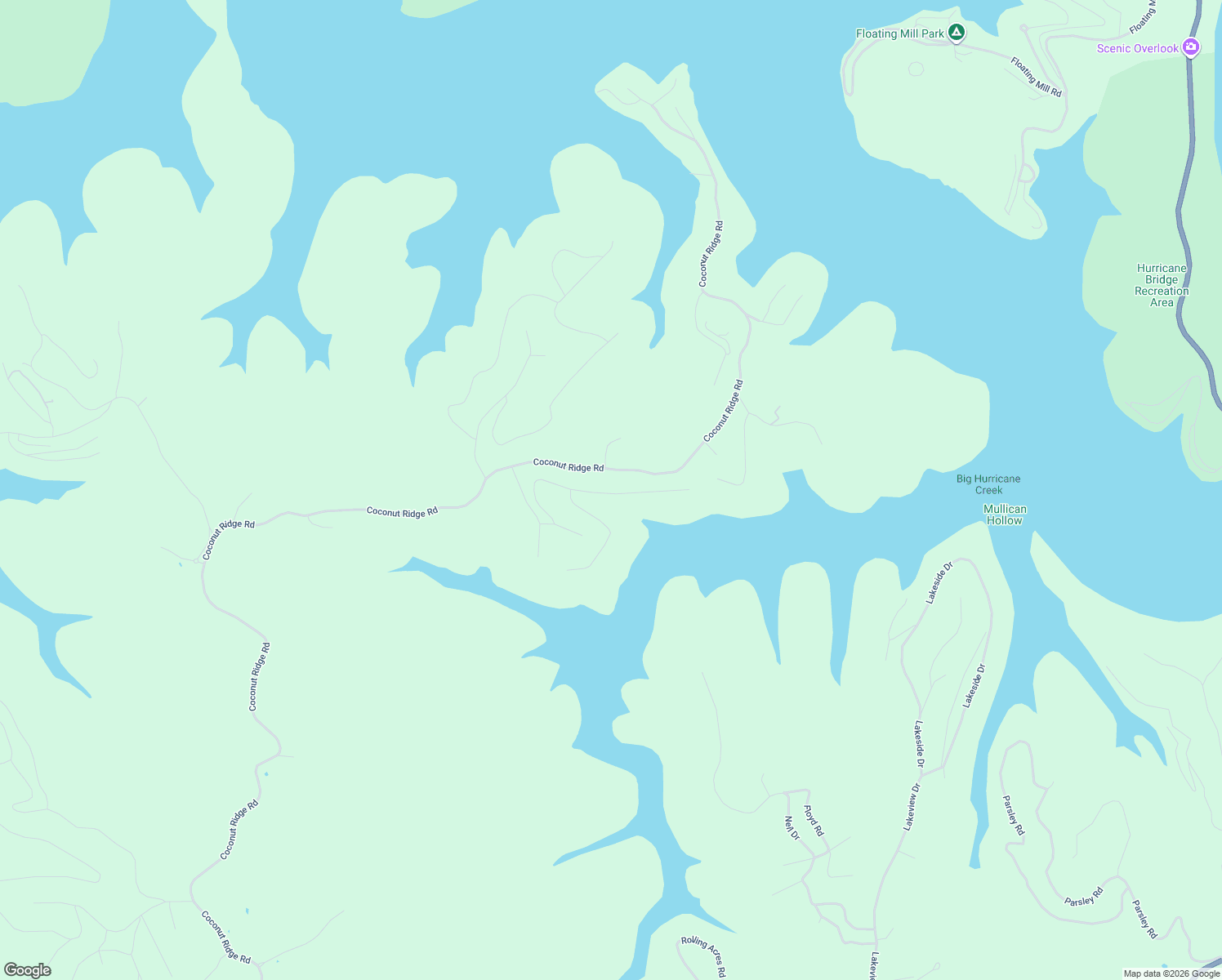 map of restaurants, bars, coffee shops, grocery stores, and more near 2205 Coconut Ridge Road in Smithville