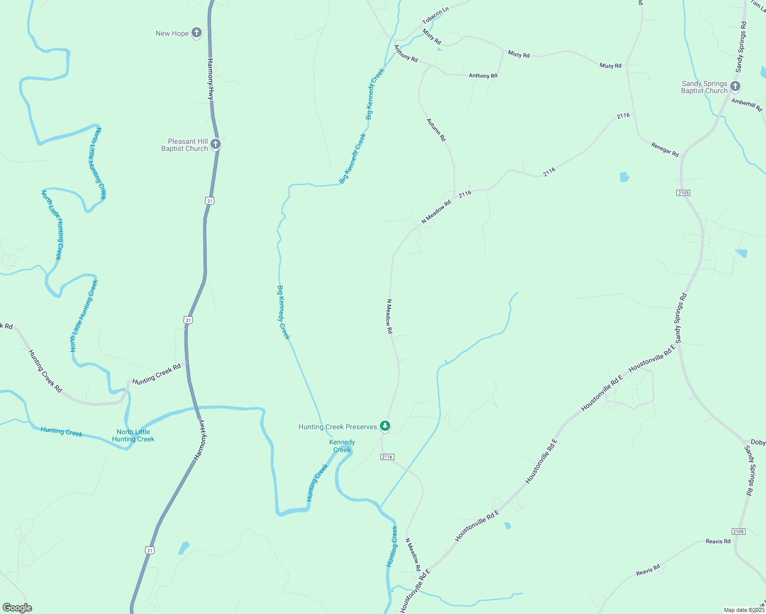 map of restaurants, bars, coffee shops, grocery stores, and more near 445 North Meadow Road in Harmony