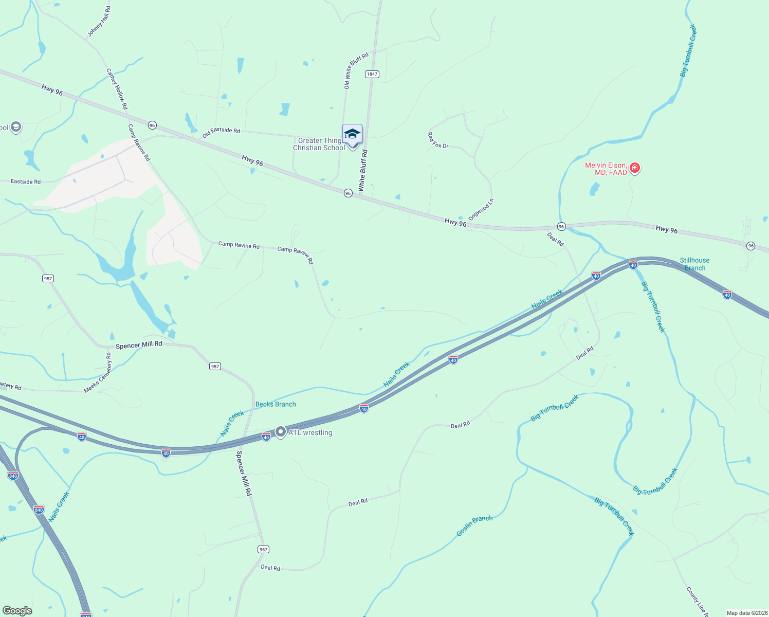 map of restaurants, bars, coffee shops, grocery stores, and more near 1429 Camp Ravine Road in Burns
