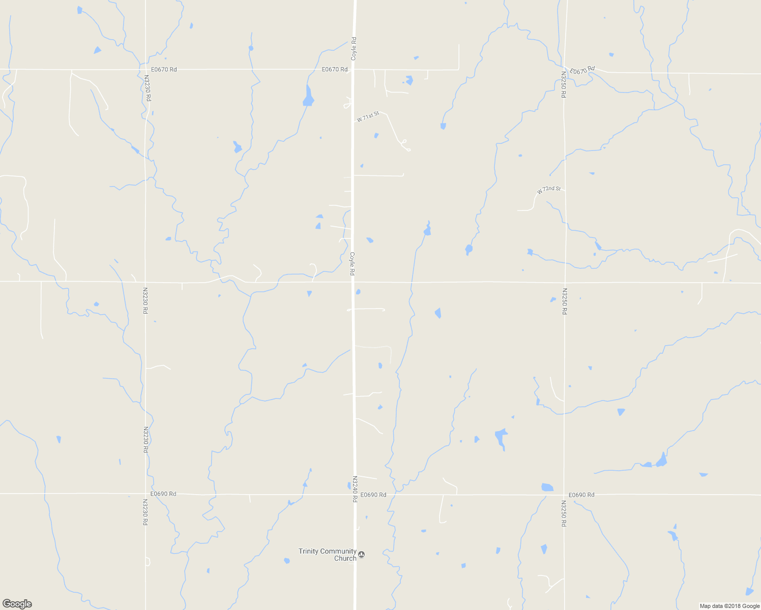 map of restaurants, bars, coffee shops, grocery stores, and more near 8115 Coyle Road in Coyle