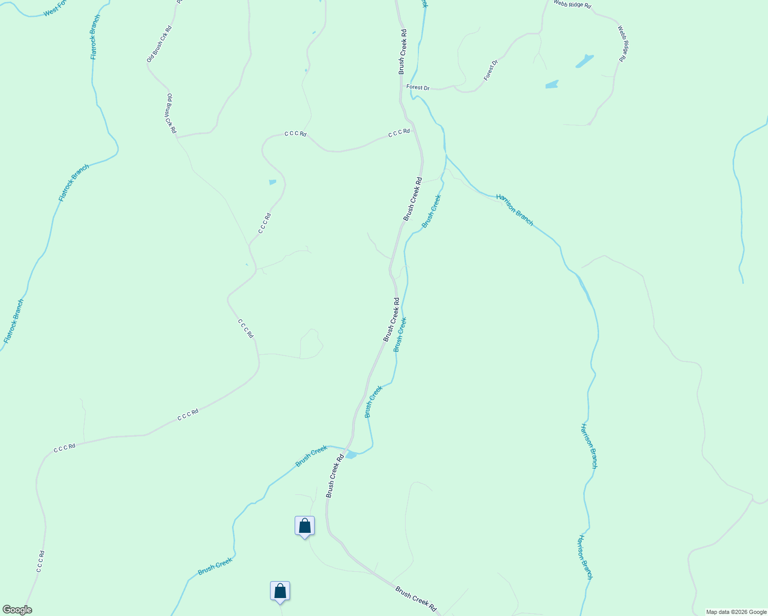 map of restaurants, bars, coffee shops, grocery stores, and more near 7301 Brush Creek Road in Fairview