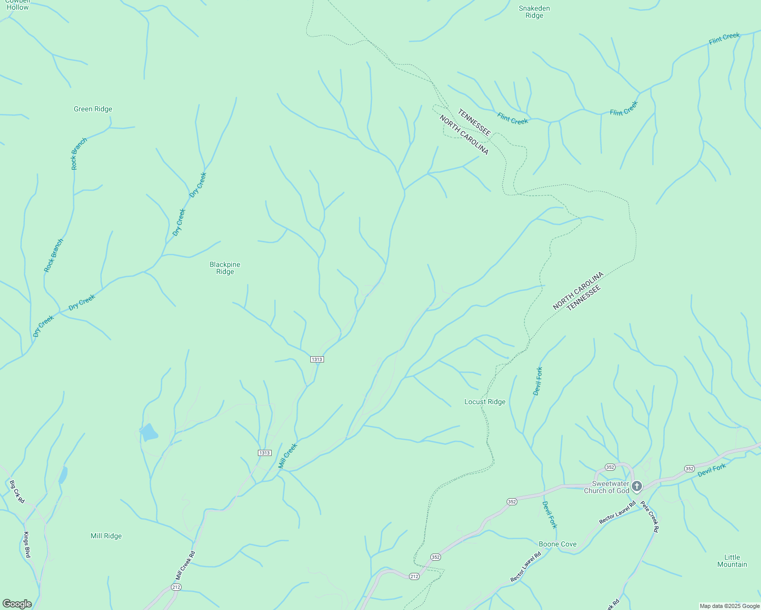 map of restaurants, bars, coffee shops, grocery stores, and more near 1616 Mill Creek Road in Marshall