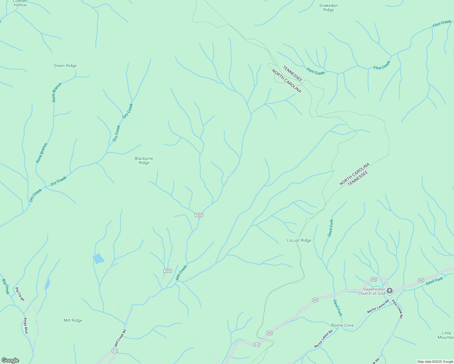 map of restaurants, bars, coffee shops, grocery stores, and more near 1616 Mill Creek Road in Marshall