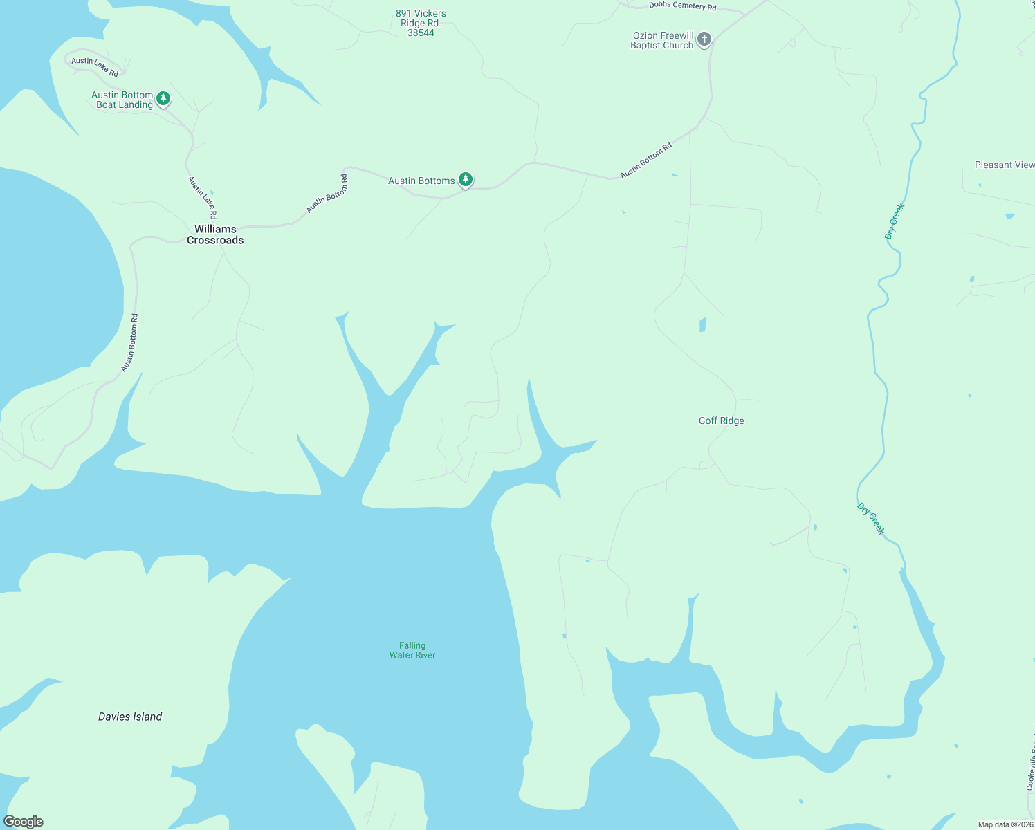 map of restaurants, bars, coffee shops, grocery stores, and more near 153 Shady Cove Rd in Baxter