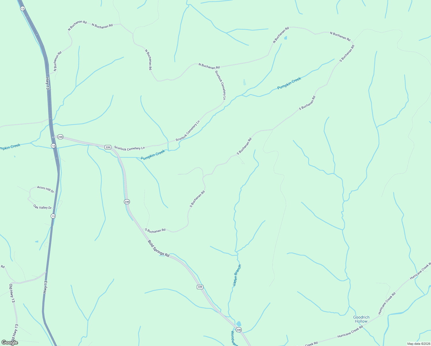 map of restaurants, bars, coffee shops, grocery stores, and more near 954 South Buchanan Road in Waverly