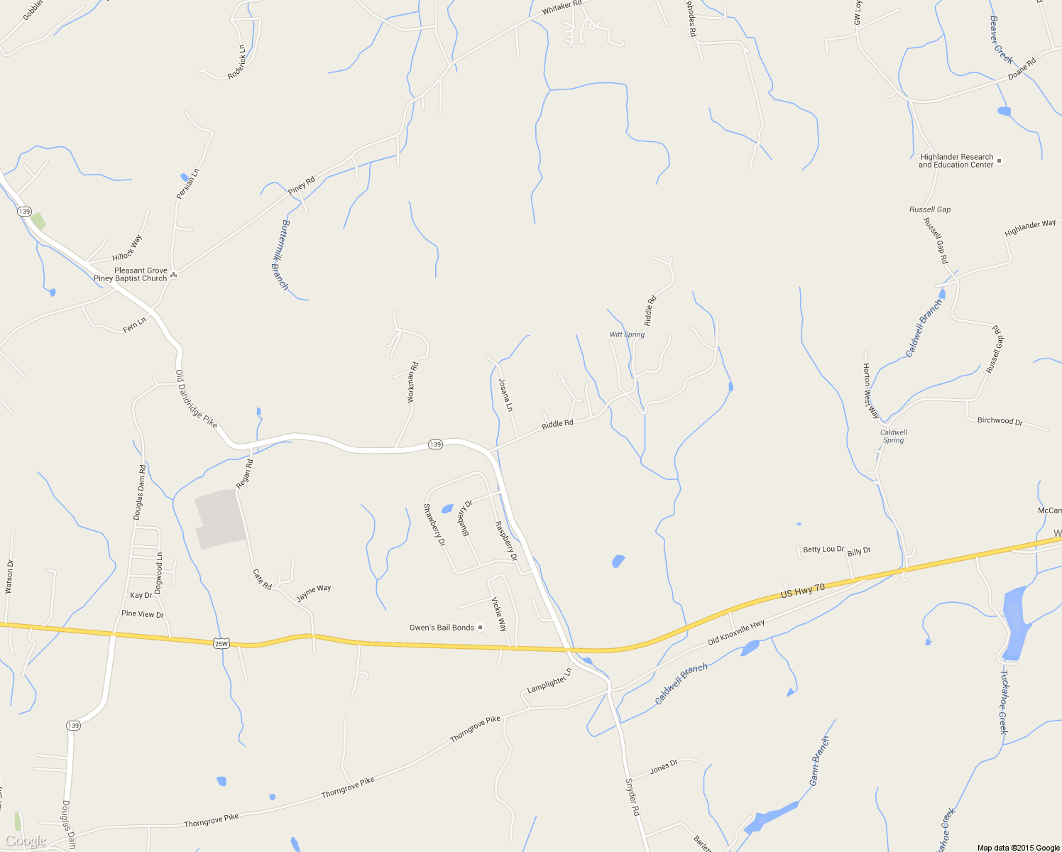 map of restaurants, bars, coffee shops, grocery stores, and more near 2456 Riddle Road in New Market