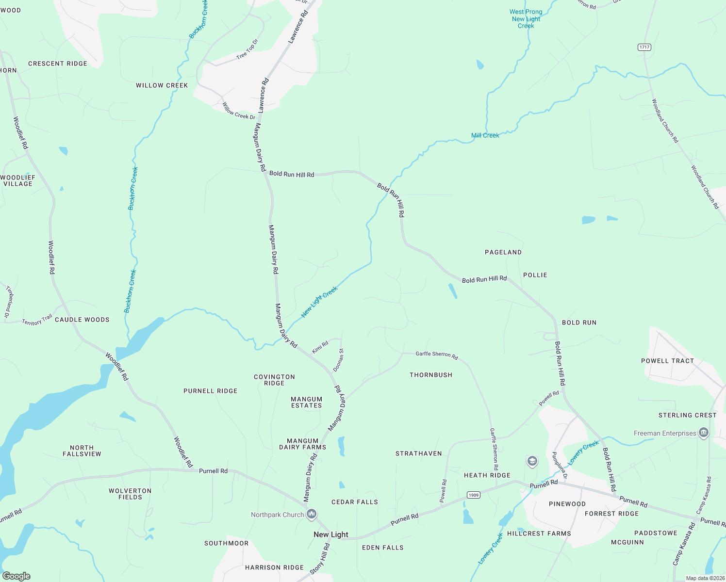 map of restaurants, bars, coffee shops, grocery stores, and more near 13136 Garffe Sherron Road in Wake Forest