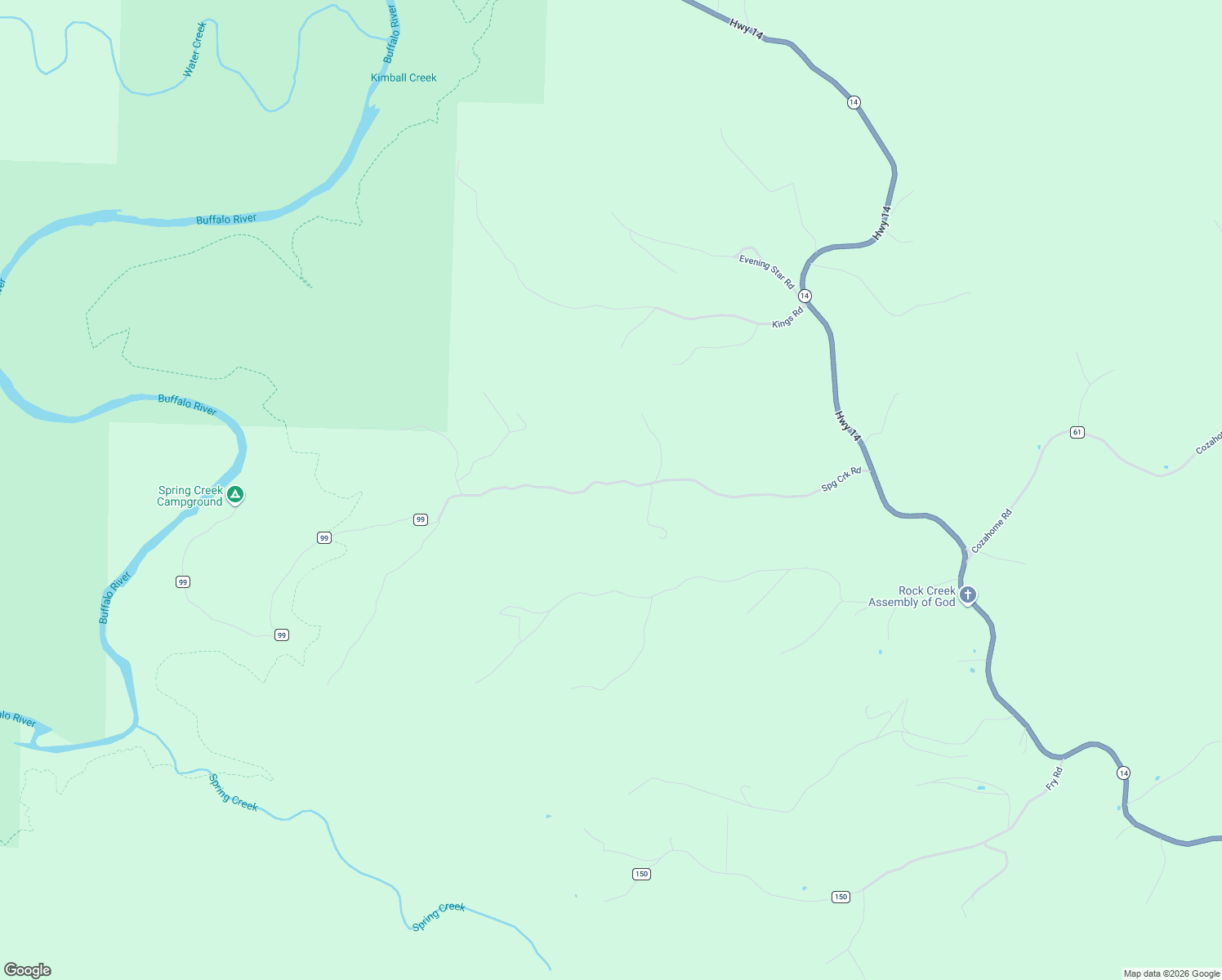 map of restaurants, bars, coffee shops, grocery stores, and more near 841 Spring Creek Road in Harriet