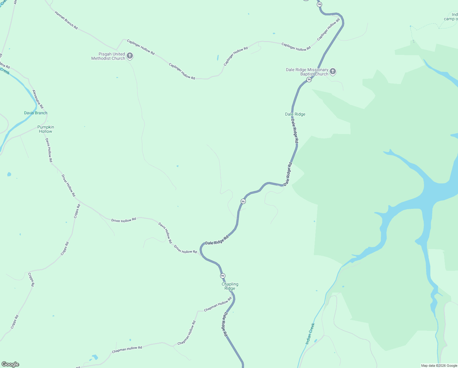 map of restaurants, bars, coffee shops, grocery stores, and more near 2779 Dale Ridge Road in Dowelltown