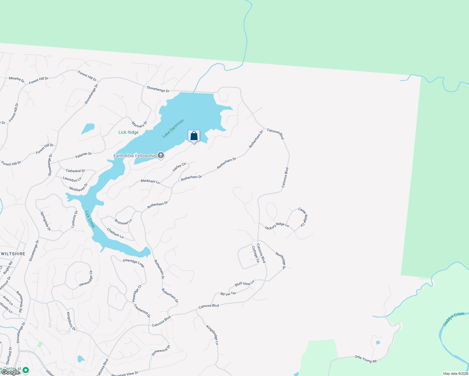 map of restaurants, bars, coffee shops, grocery stores, and more near in Fairfield Glade