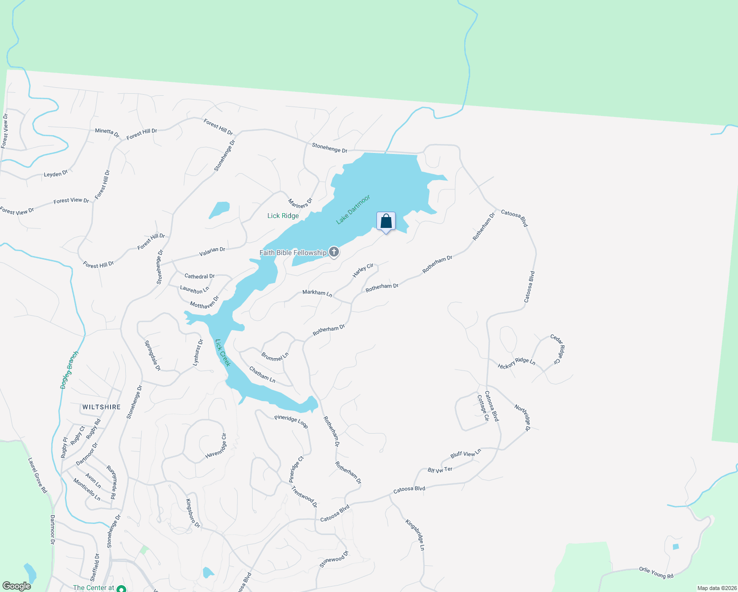 map of restaurants, bars, coffee shops, grocery stores, and more near 314 Rotherham Drive in Crossville