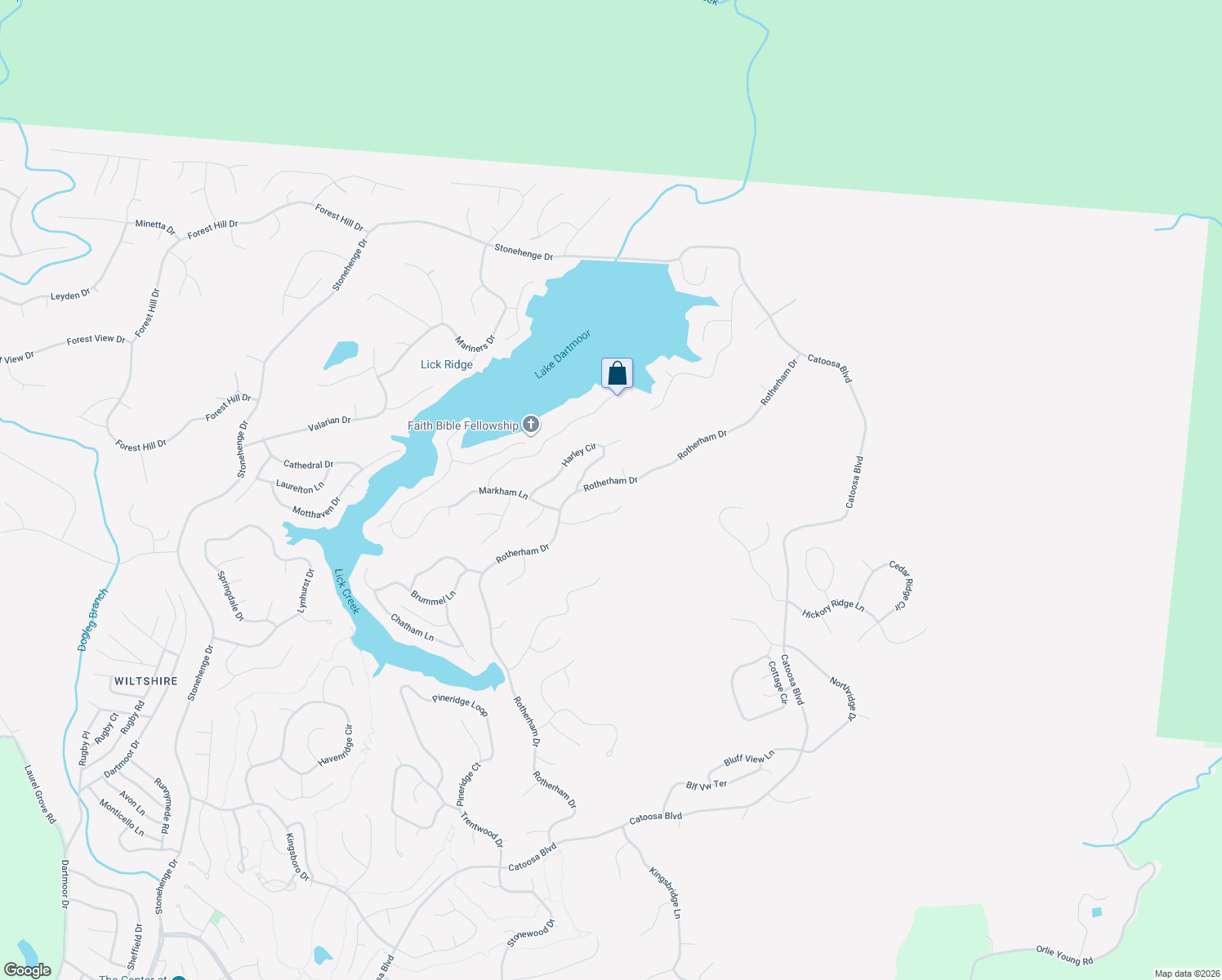map of restaurants, bars, coffee shops, grocery stores, and more near 29 Byron Lane in Crossville