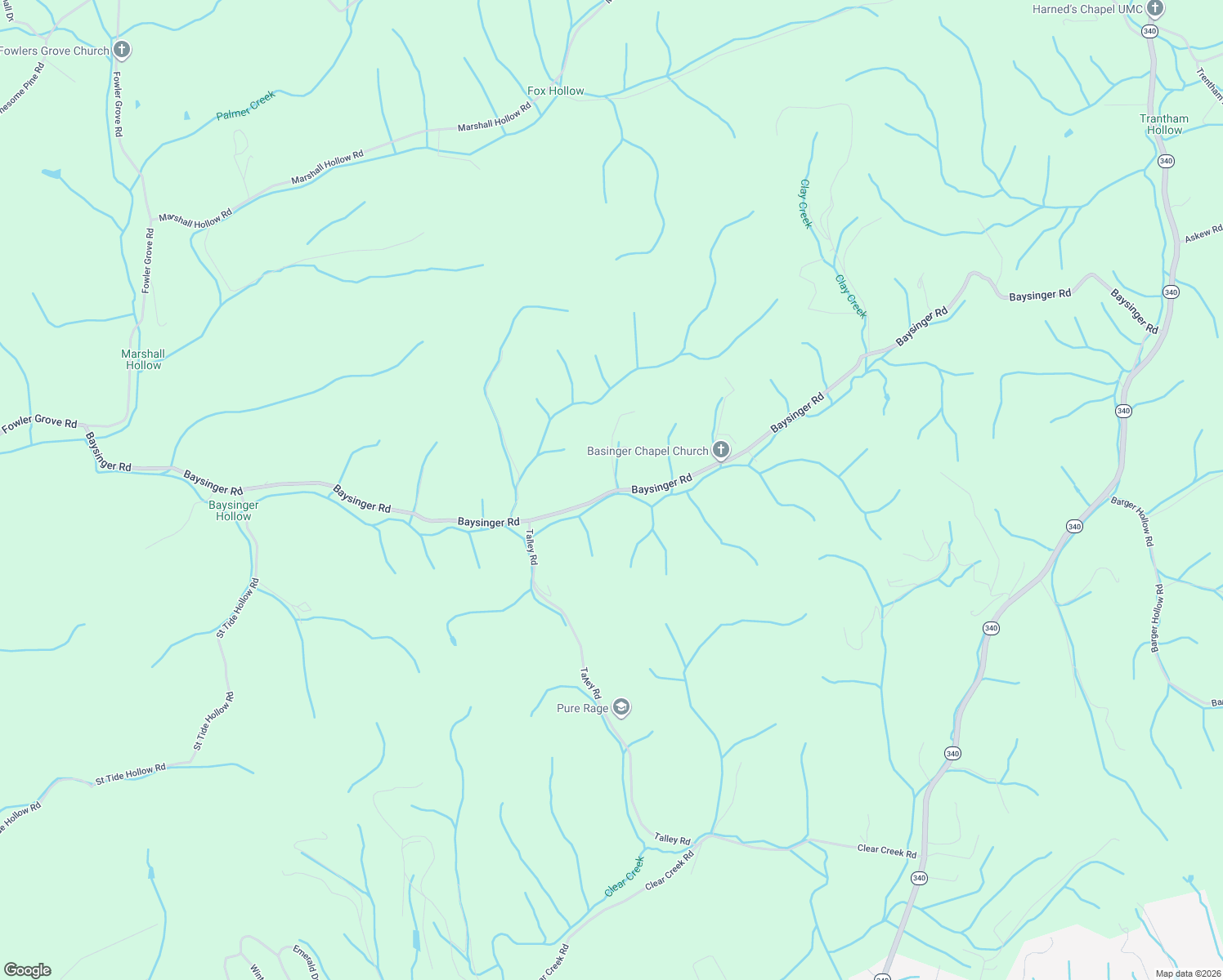map of restaurants, bars, coffee shops, grocery stores, and more near 1091 Baysinger Road in Newport
