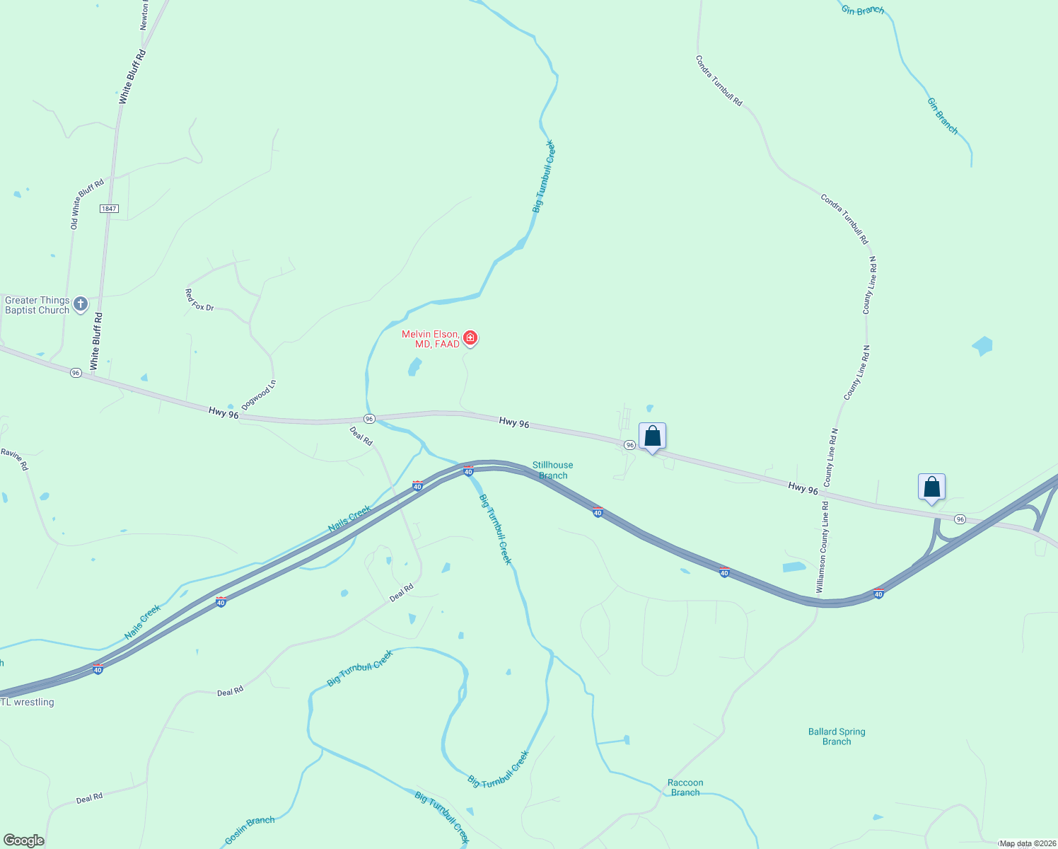 map of restaurants, bars, coffee shops, grocery stores, and more near 4119 Highway 96 in Burns