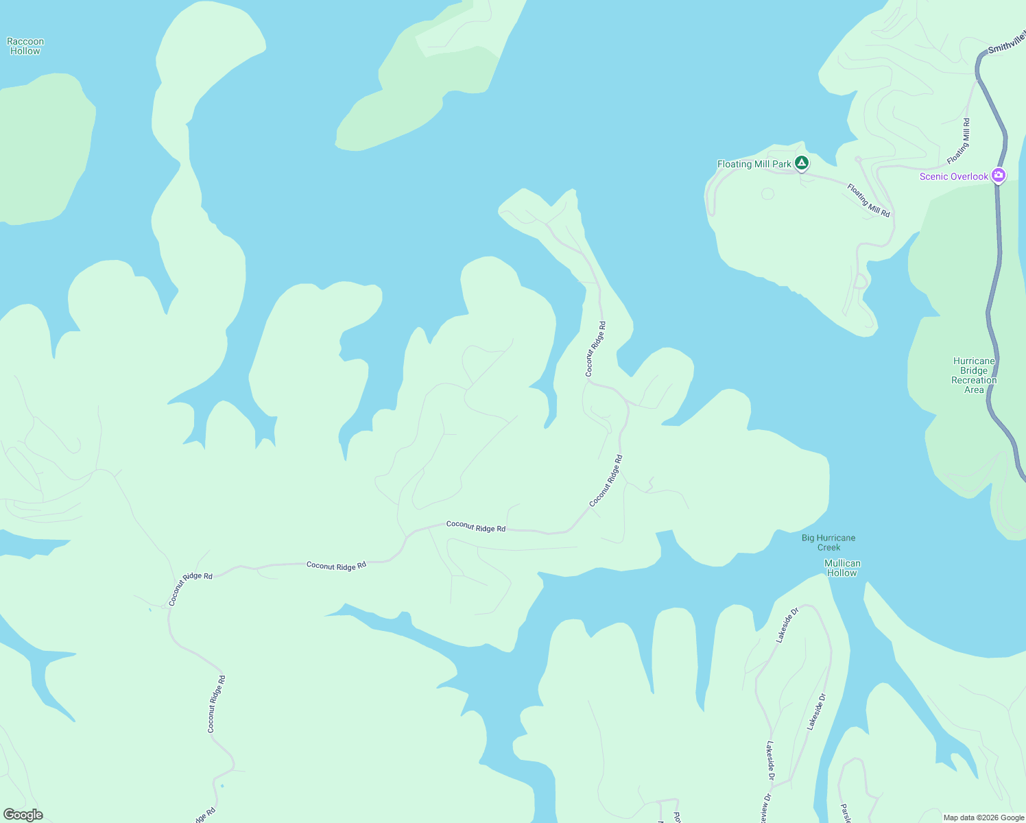map of restaurants, bars, coffee shops, grocery stores, and more near Maury Lane in Smithville