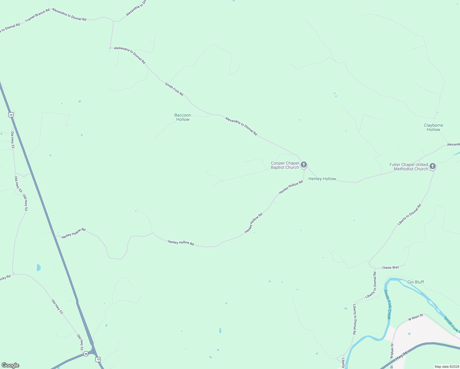 map of restaurants, bars, coffee shops, grocery stores, and more near 835 Wilson Hollow Road in Liberty