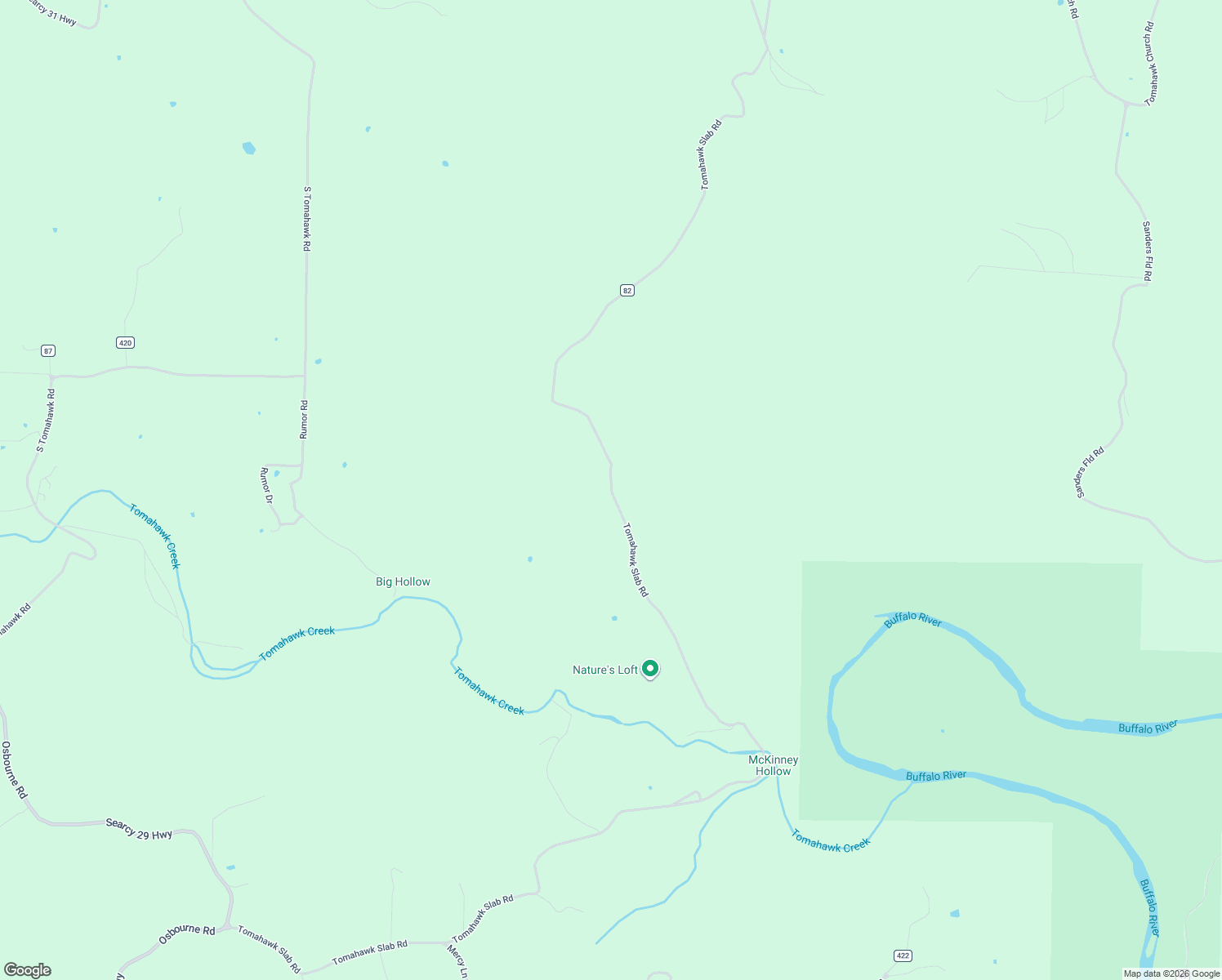 map of restaurants, bars, coffee shops, grocery stores, and more near Searcy 82 Highway in Searcy County