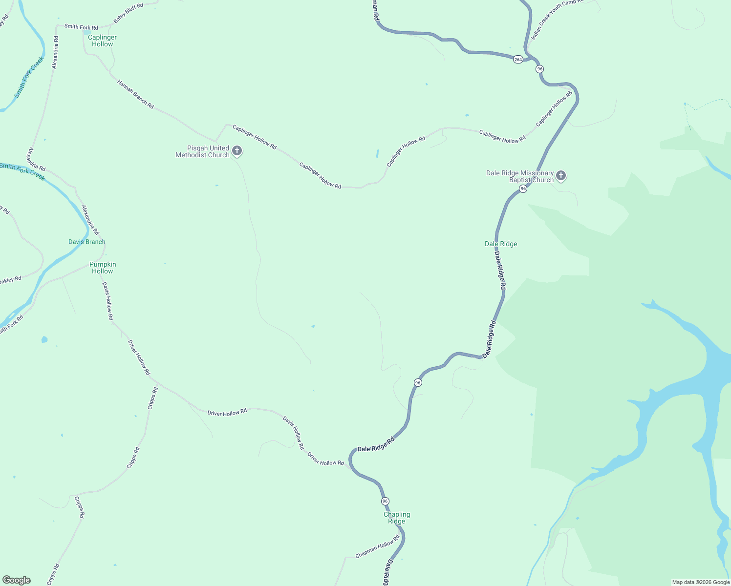 map of restaurants, bars, coffee shops, grocery stores, and more near 3147 Dale Ridge Road in Dowelltown