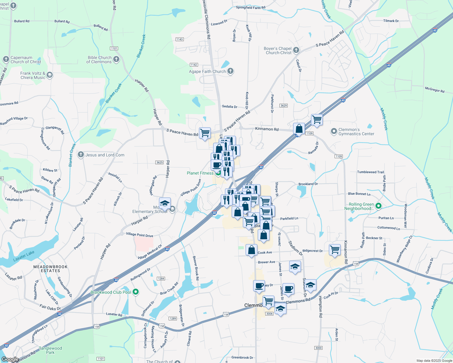 Lewisville Clemmons Road, Clemmons NC Walk Score
