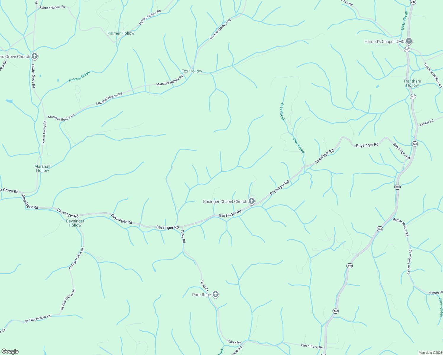 map of restaurants, bars, coffee shops, grocery stores, and more near 1066 Baysinger Road in Newport