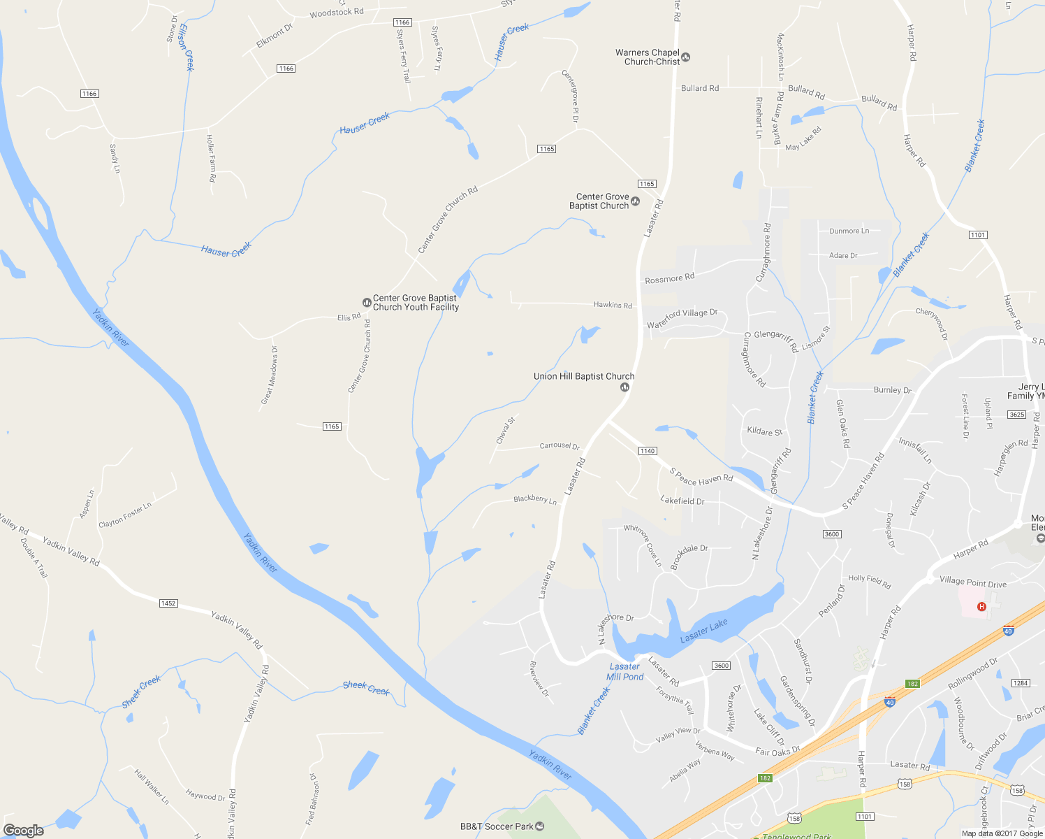 map of restaurants, bars, coffee shops, grocery stores, and more near 8385 Cheval Street in Clemmons