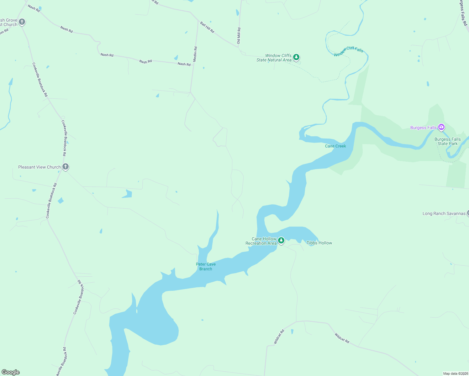 map of restaurants, bars, coffee shops, grocery stores, and more near 8620 Cookeville Boatdock Road in Baxter