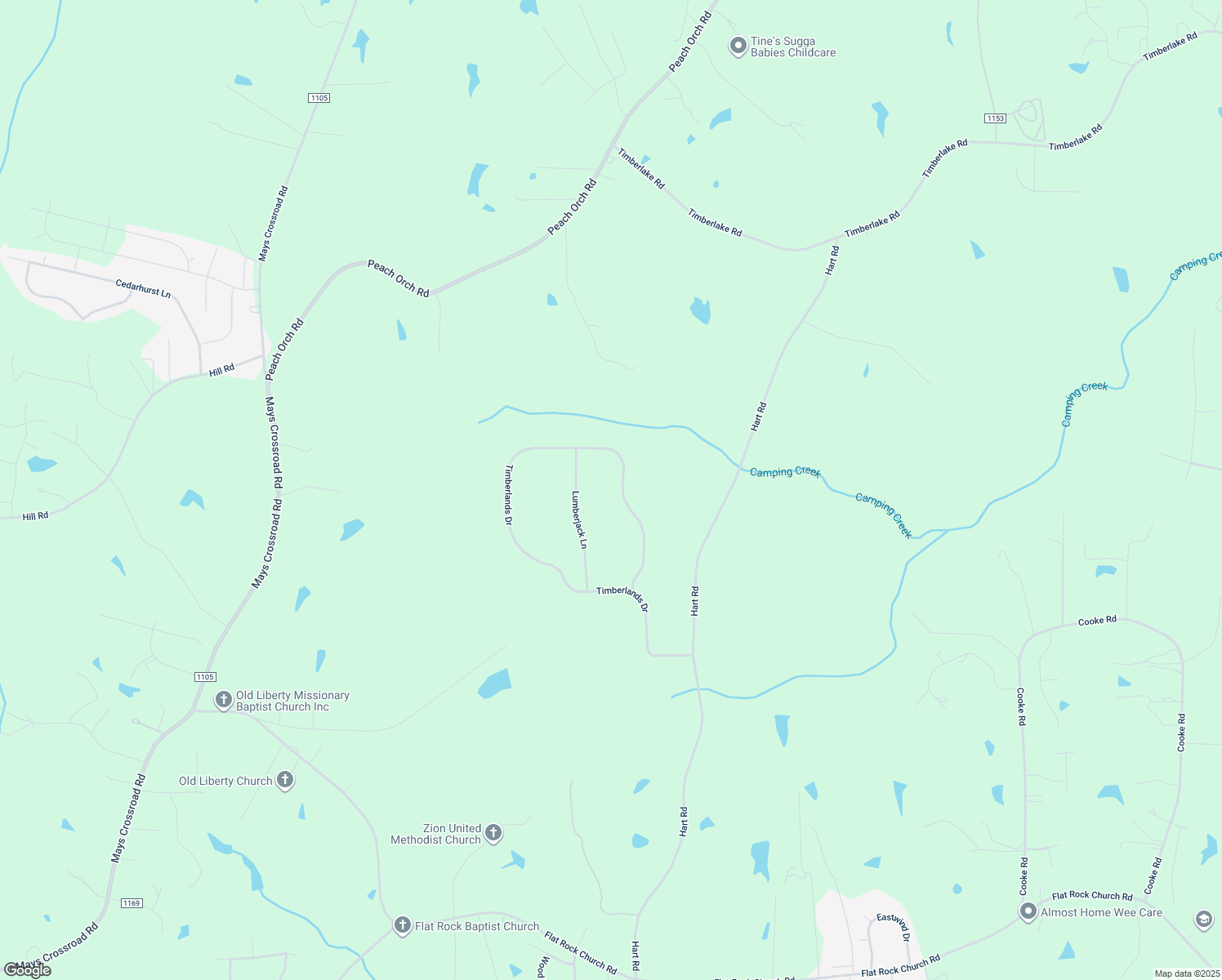 map of restaurants, bars, coffee shops, grocery stores, and more near 670 Timberlands Drive in Louisburg