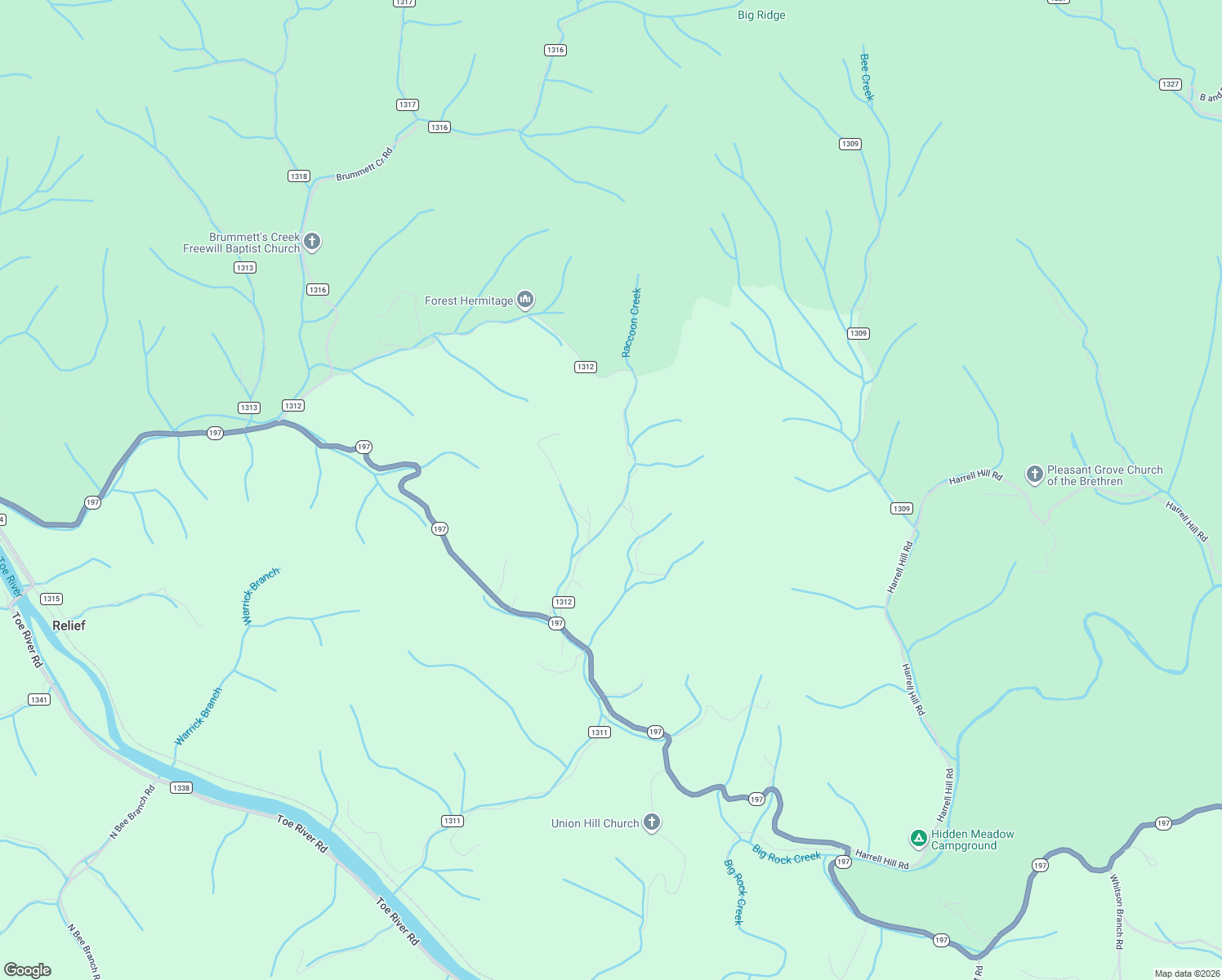 map of restaurants, bars, coffee shops, grocery stores, and more near 1448 Griffith Branch Road in Green Mountain