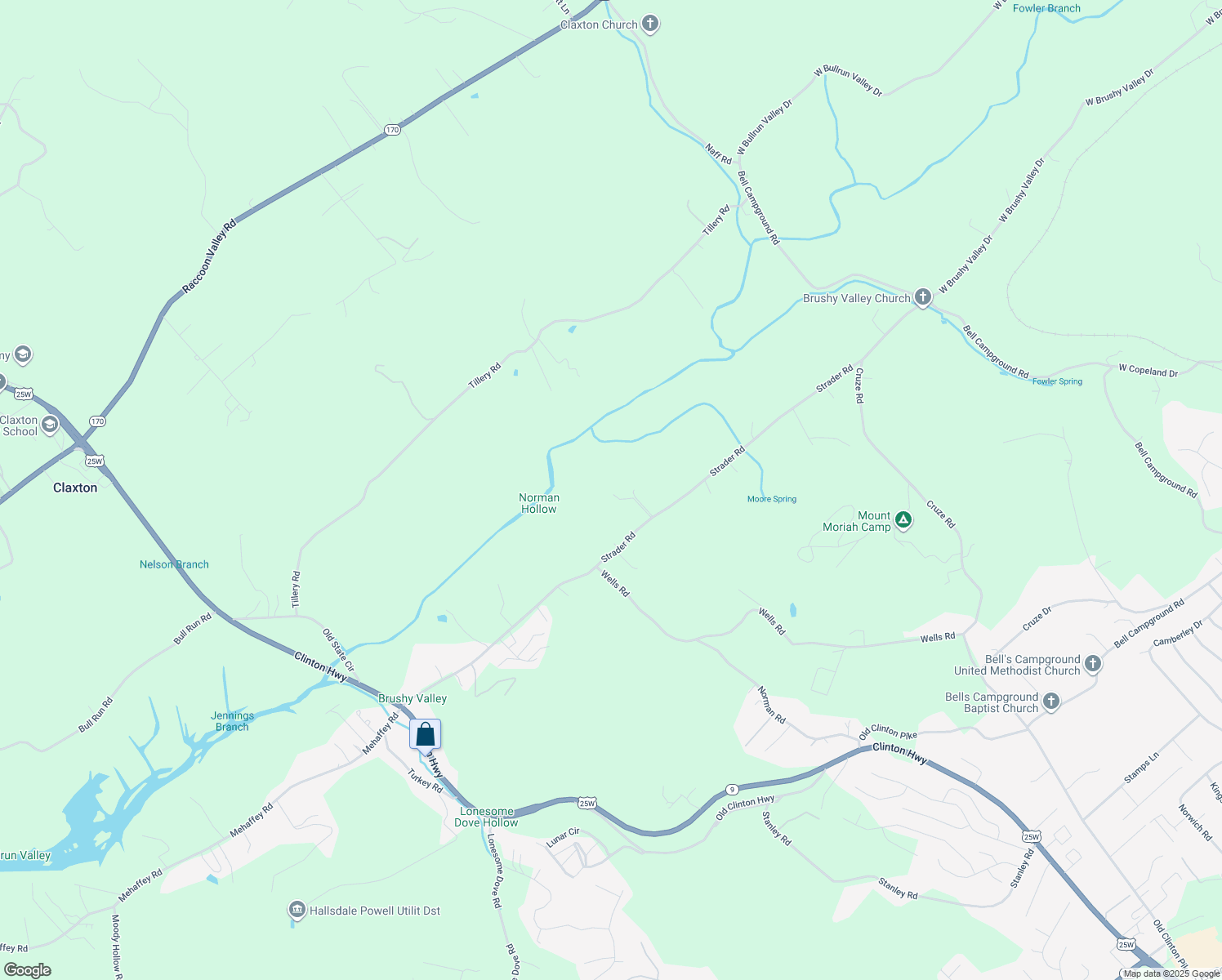 map of restaurants, bars, coffee shops, grocery stores, and more near 339 Strader Road in Powell
