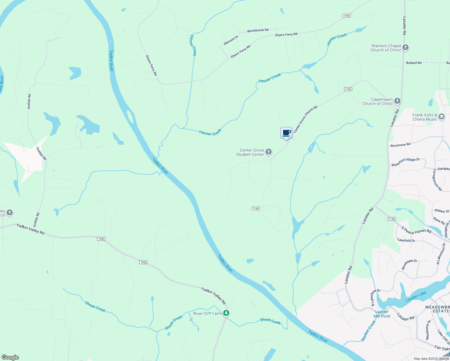 map of restaurants, bars, coffee shops, grocery stores, and more near 9112 Great Meadows Drive in Clemmons