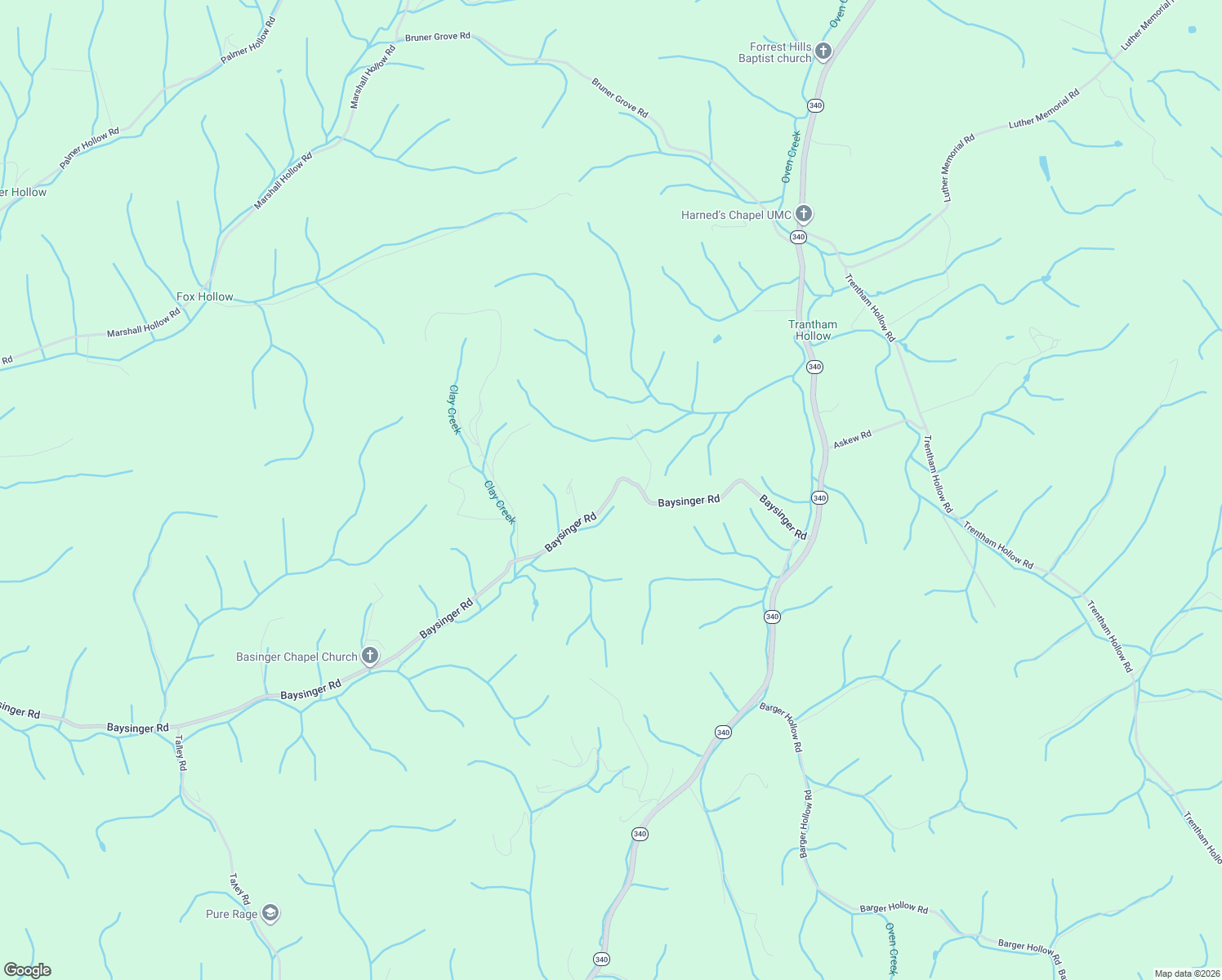 map of restaurants, bars, coffee shops, grocery stores, and more near 1332 Baysinger Road in Newport