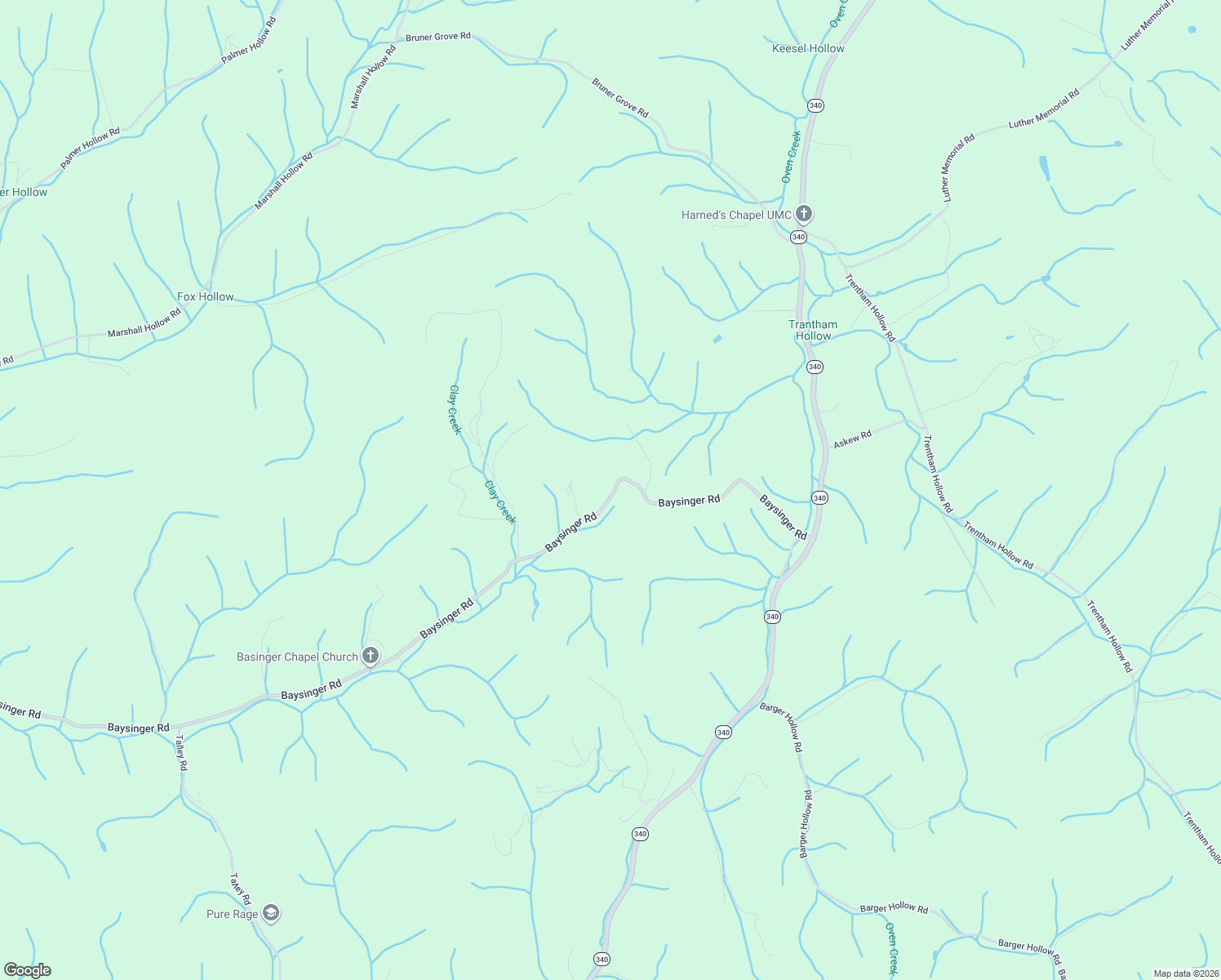 map of restaurants, bars, coffee shops, grocery stores, and more near 1332 Baysinger Road in Newport