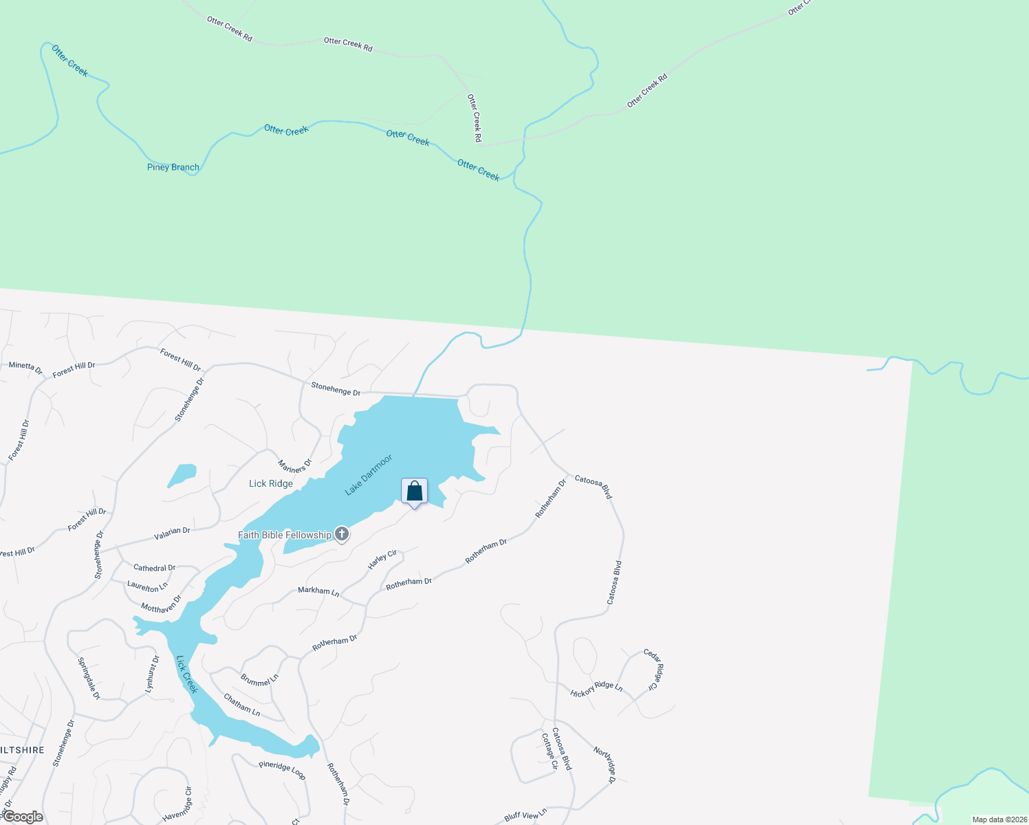 map of restaurants, bars, coffee shops, grocery stores, and more near 12 Milnor Terrace in Crossville
