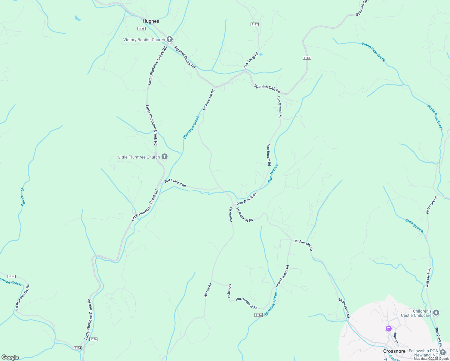map of restaurants, bars, coffee shops, grocery stores, and more near 2400 Mount Pleasant Road in Newland
