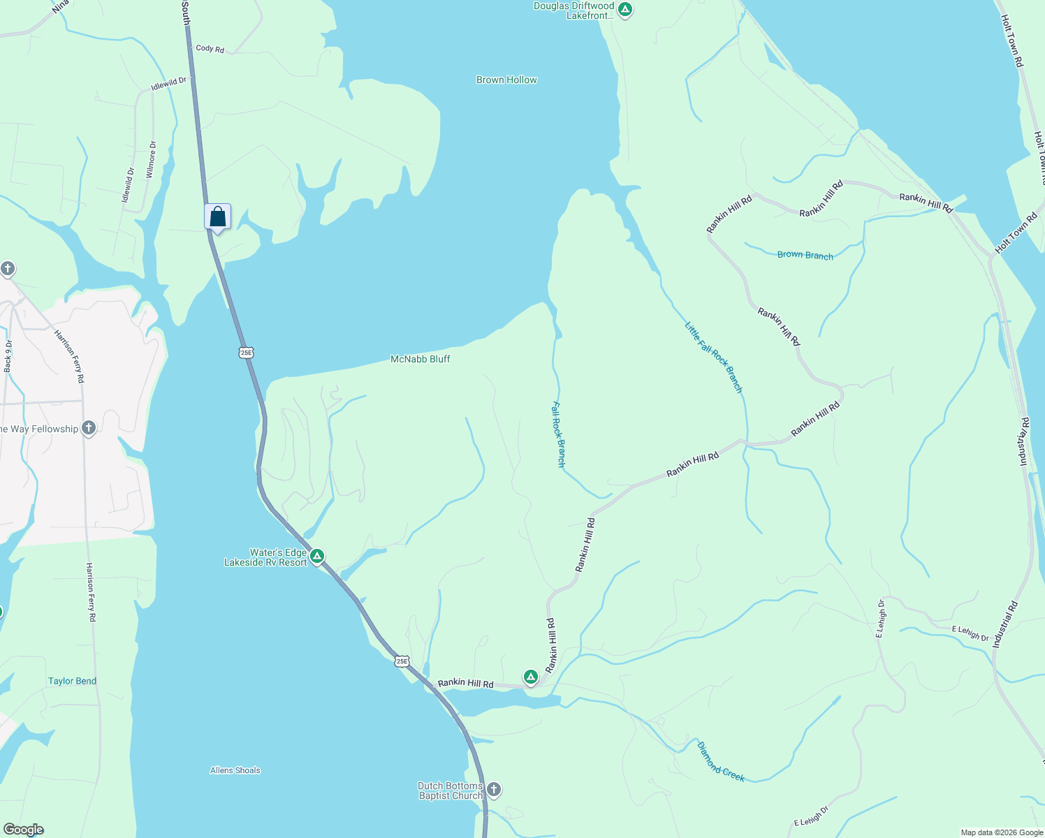 map of restaurants, bars, coffee shops, grocery stores, and more near 1328 Brady Road in Newport