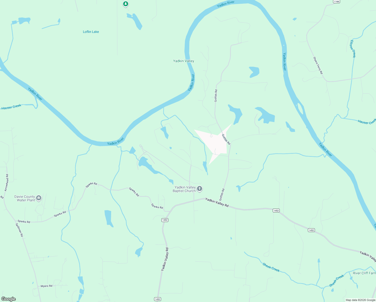 map of restaurants, bars, coffee shops, grocery stores, and more near 292 Jesse King Road in Advance