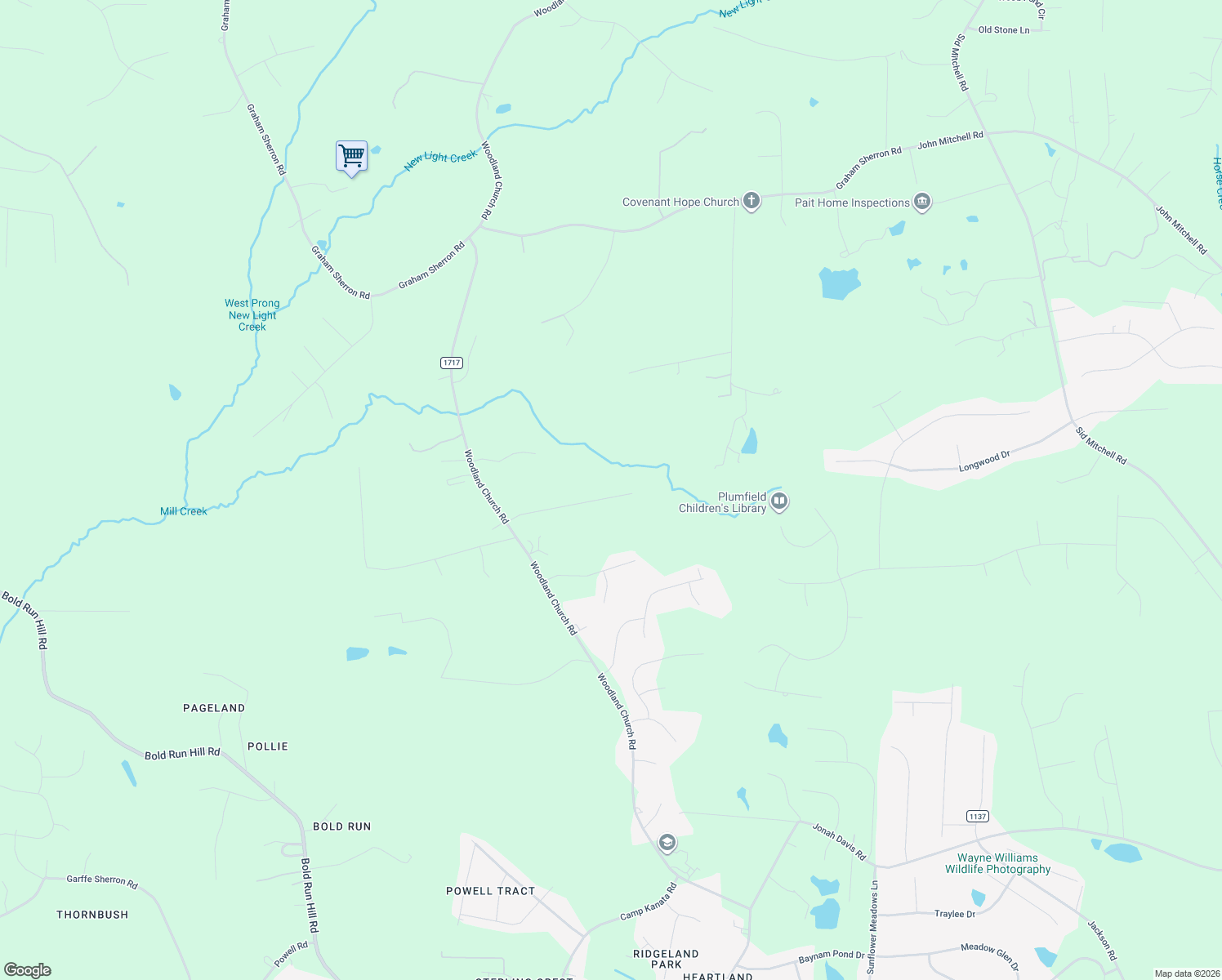 map of restaurants, bars, coffee shops, grocery stores, and more near 3693 Creekbend Drive in Wake Forest
