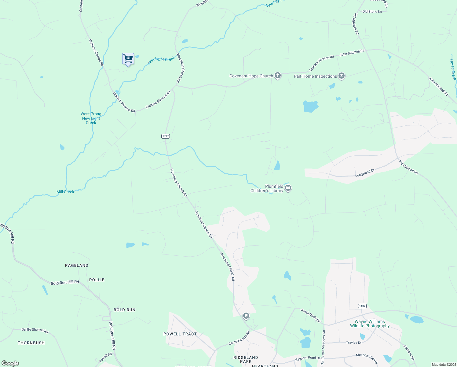 map of restaurants, bars, coffee shops, grocery stores, and more near 3693 Creekbend Drive in Wake Forest
