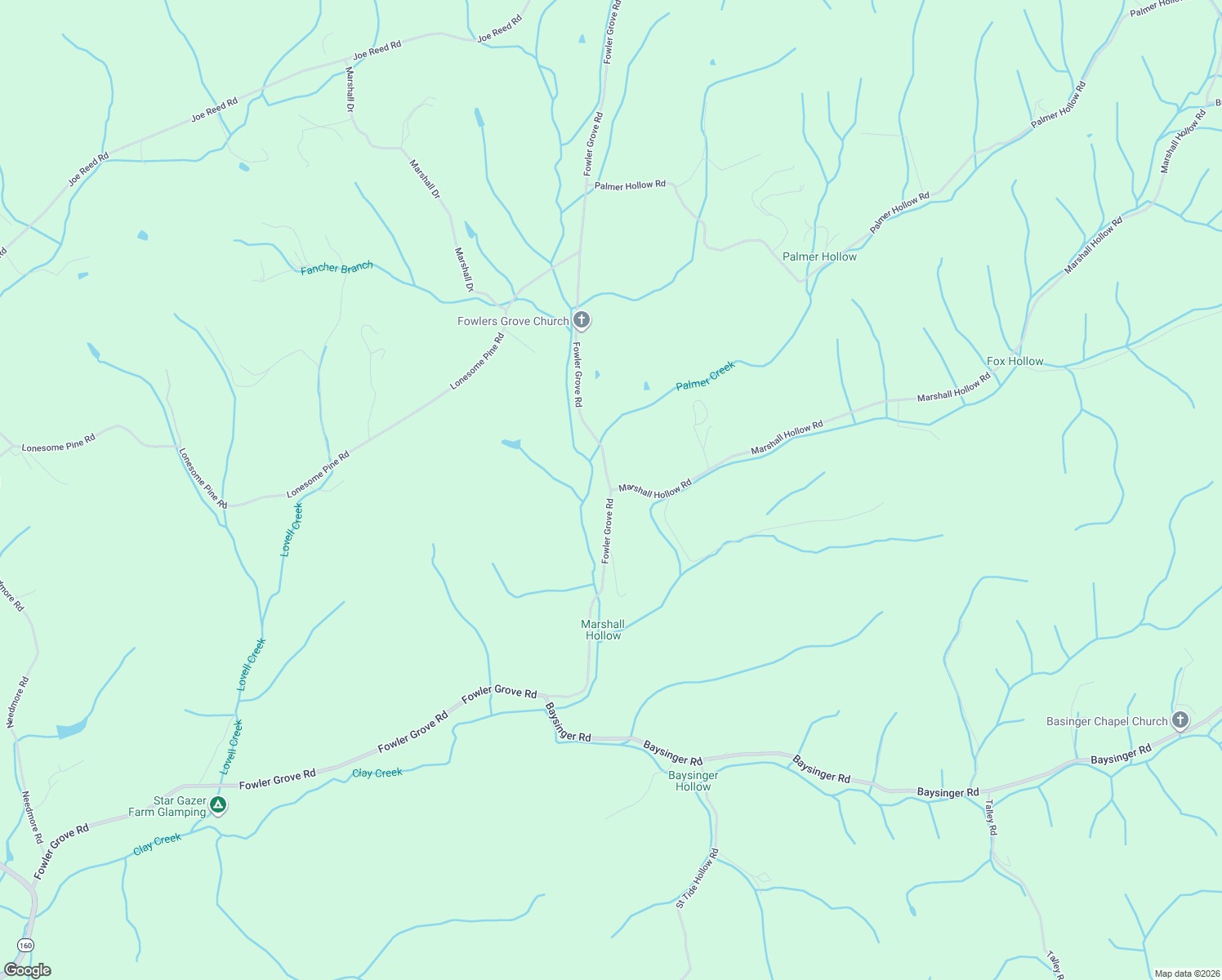 map of restaurants, bars, coffee shops, grocery stores, and more near 1700 Fowler Grove Road in Bybee
