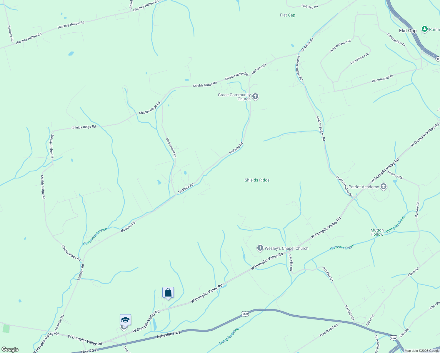 map of restaurants, bars, coffee shops, grocery stores, and more near 935 McGuire Road in New Market