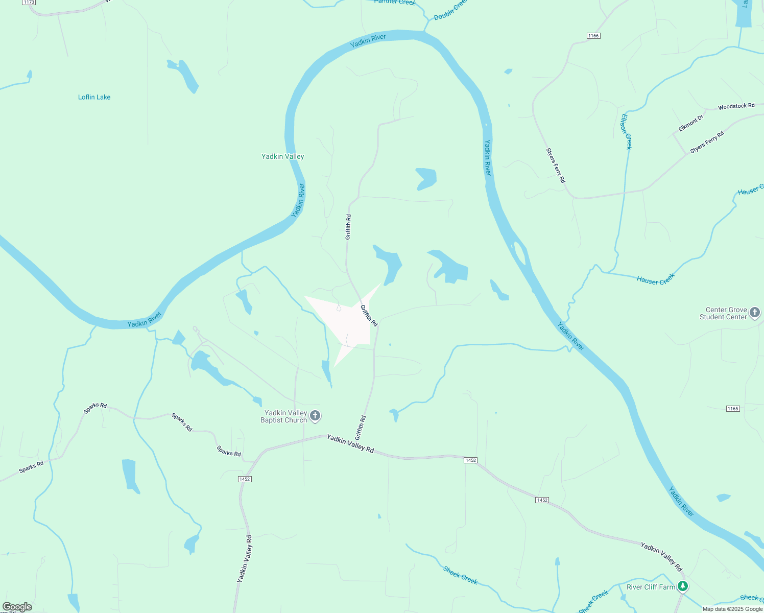 map of restaurants, bars, coffee shops, grocery stores, and more near 349 Griffith Road in Advance