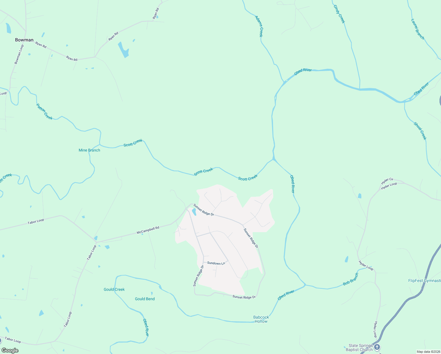 map of restaurants, bars, coffee shops, grocery stores, and more near 120 Sunset Point in Crossville