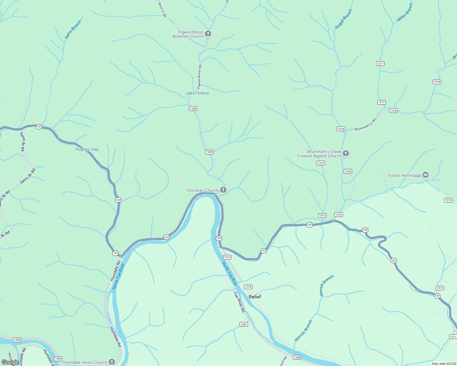 map of restaurants, bars, coffee shops, grocery stores, and more near 6862 North Carolina 197 in Green Mountain
