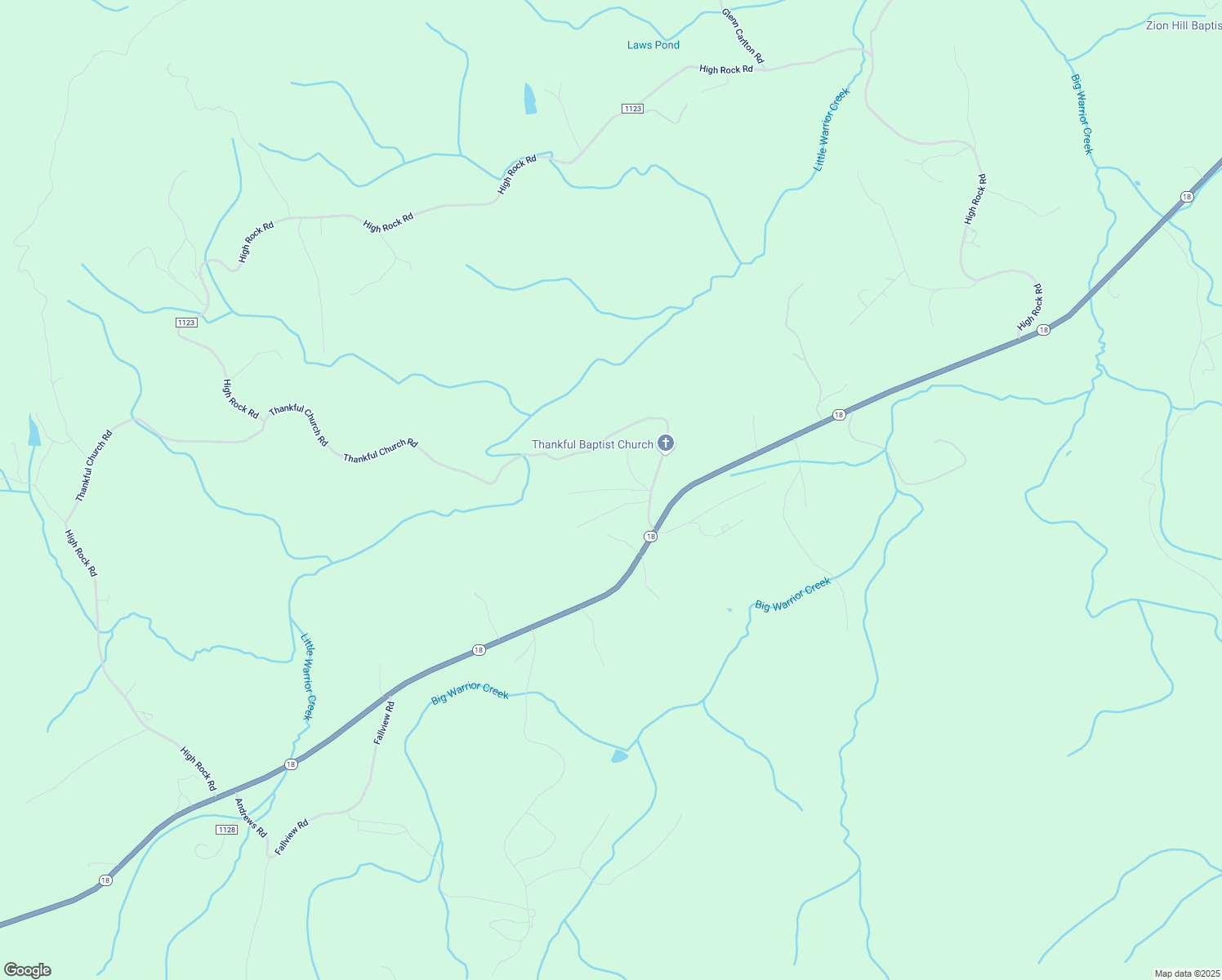 map of restaurants, bars, coffee shops, grocery stores, and more near Happy Oaks Lane in Wilkes County