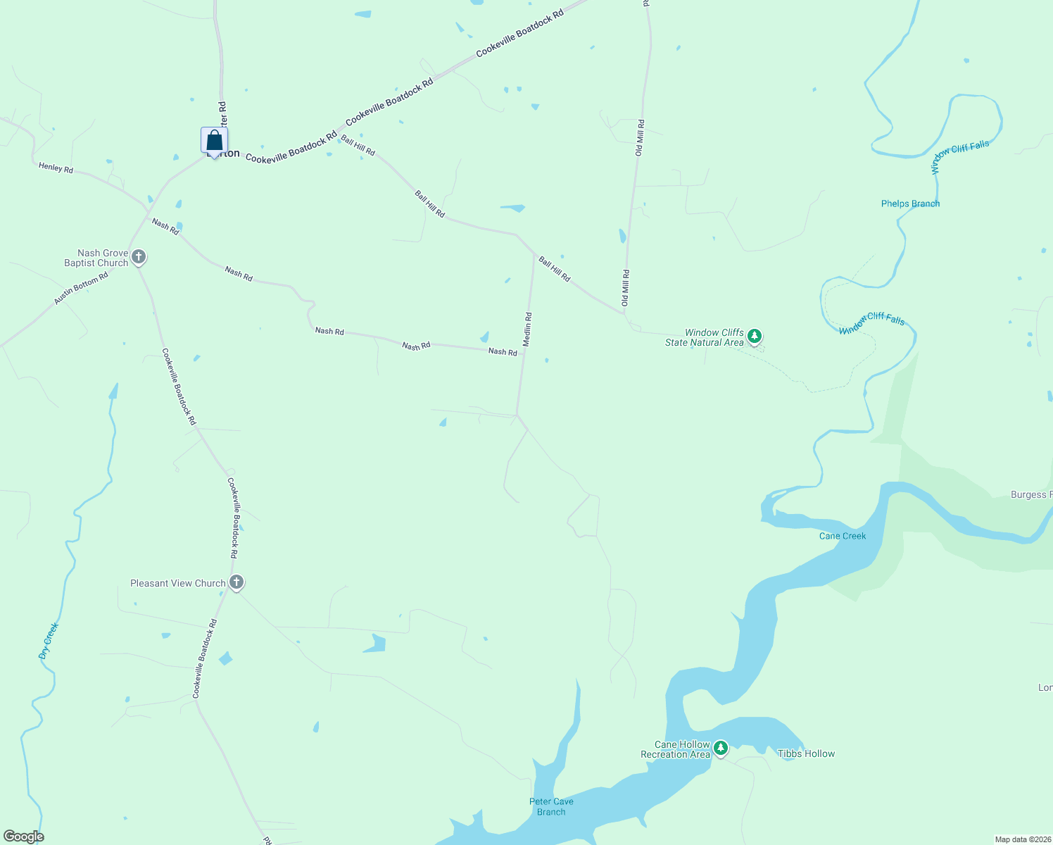 map of restaurants, bars, coffee shops, grocery stores, and more near 8612 Medlin Road in Baxter