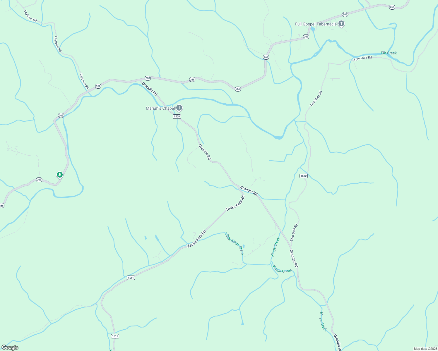 map of restaurants, bars, coffee shops, grocery stores, and more near 5045 Grandin Road in Lenoir