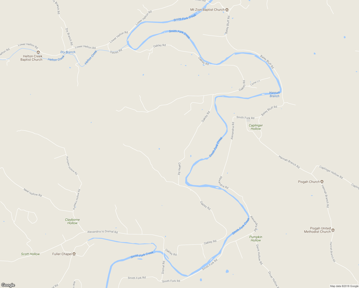 map of restaurants, bars, coffee shops, grocery stores, and more near 1839 Oakley Road in Gassaway