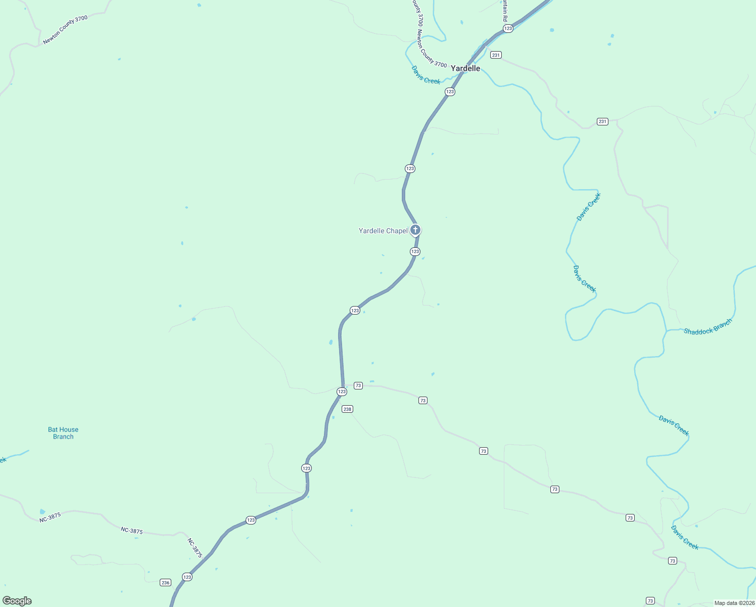 map of restaurants, bars, coffee shops, grocery stores, and more near 27516 Arkansas 123 in Western Grove